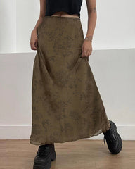 Ravenland Floral Maxi Skirt