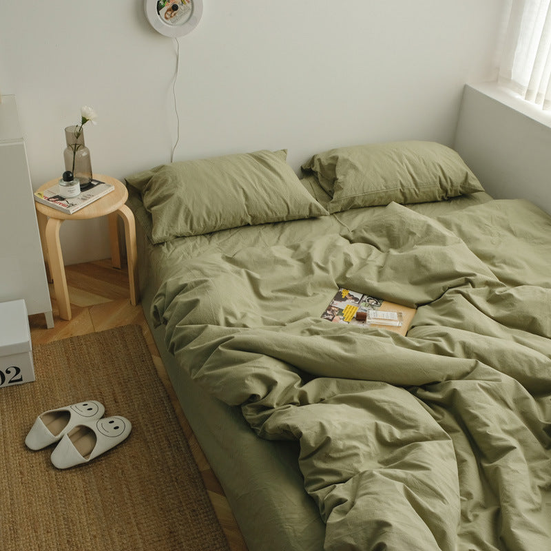 Earth Tone Bedding Set - Gray