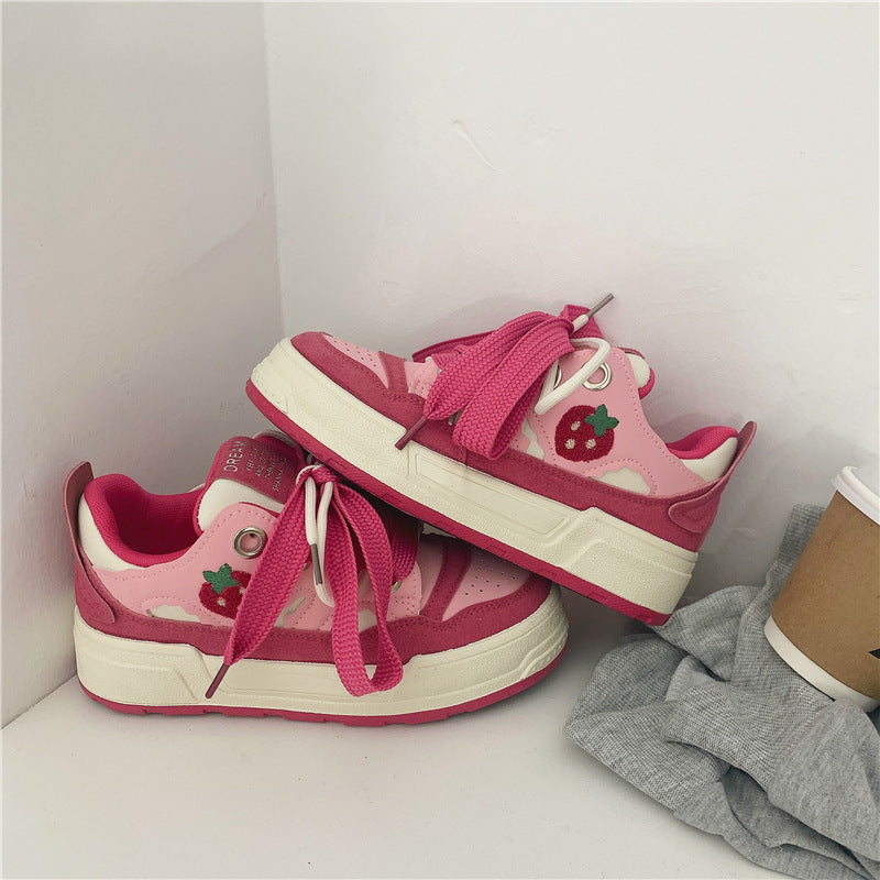 Pink Strawberry Sneakers
