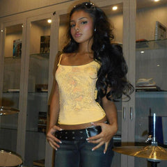 Grunge Butterfly Garden Tank Top