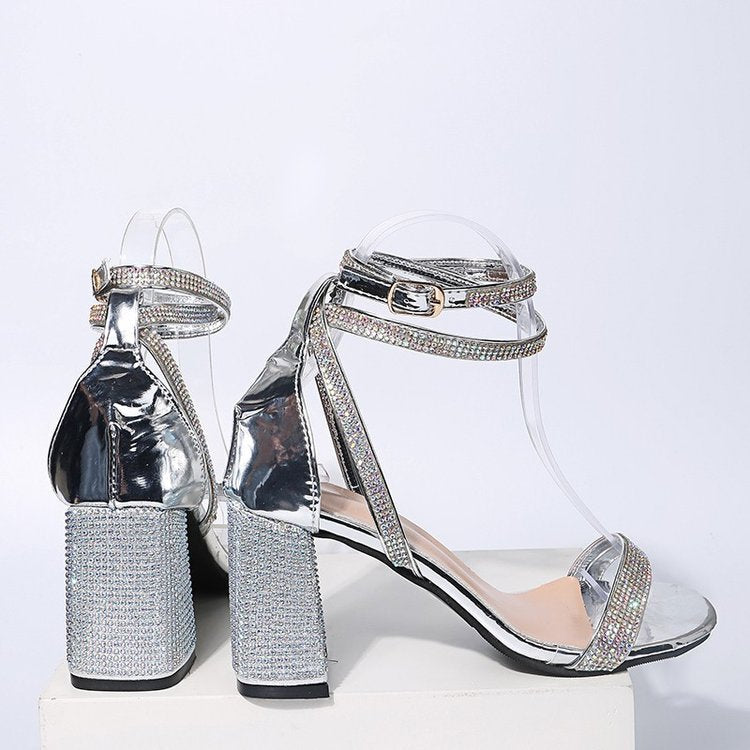 Fiery Hot Rhinestone Heels