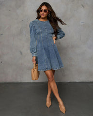 Remington Denim Knitted Dress