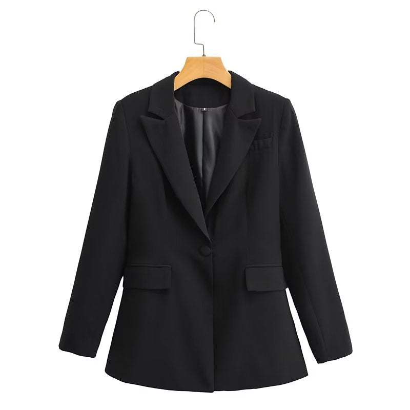 Runway Pocketed Blazer - Kelly Green Ins Street