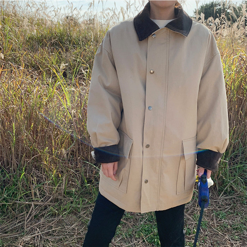 Contrast Cargo Jacket