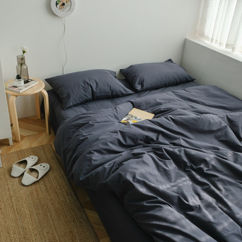 Earth Tone Bedding Set - Gray