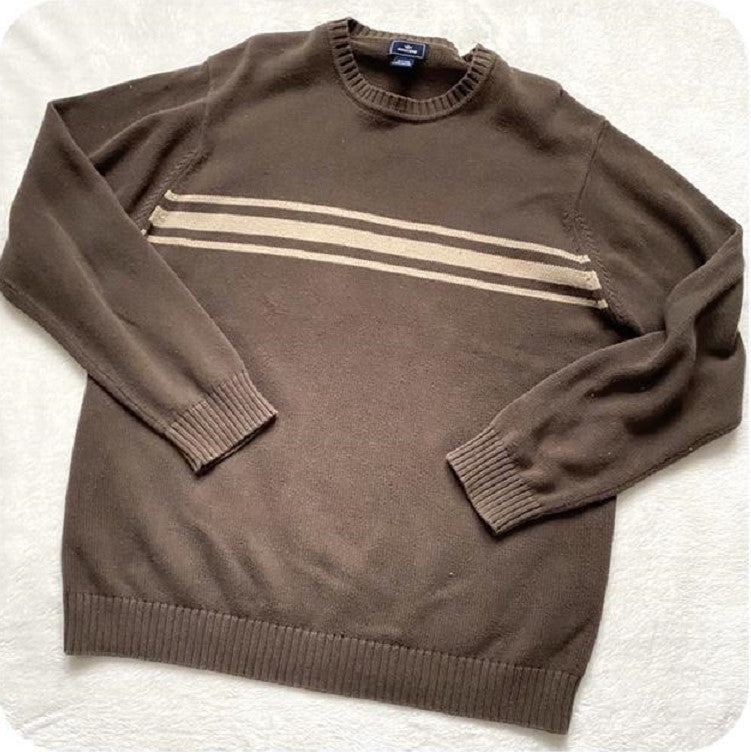 Three Striped Pullover Downtown Sweater
