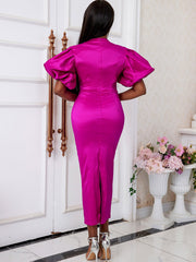 Abendkleid mit Laternenärmeln