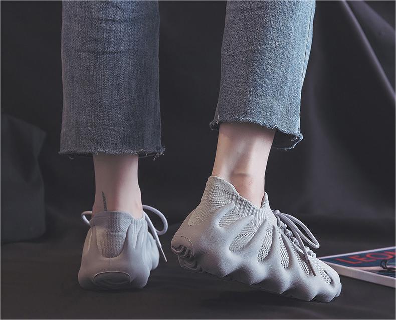 Lace-up Knit Breathable Sneakers