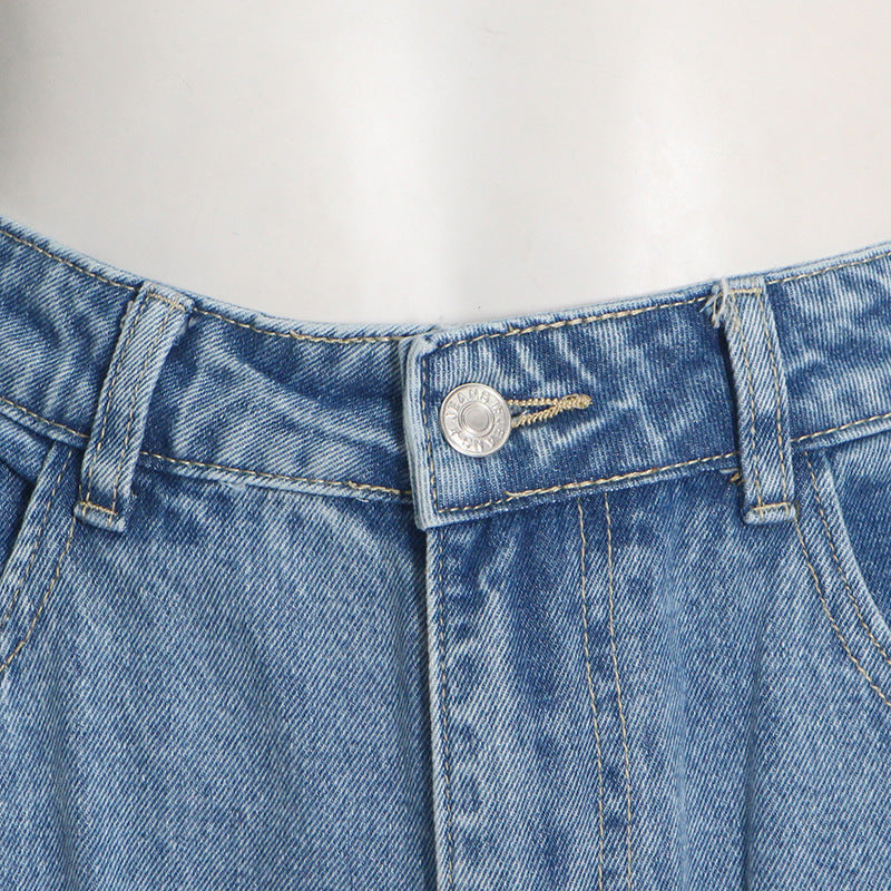 Persephone Pocketed Oversized Denim Jeans
