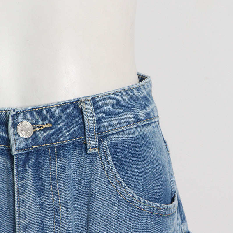 Persephone Pocketed Oversized Denim Jeans