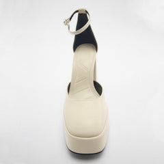 Crash The Party Satin Lace-Up Heels Newgew