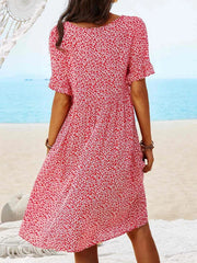 Temperament Commuter Red Slim Polka Dot Dress 2023-03-14 InsStreet