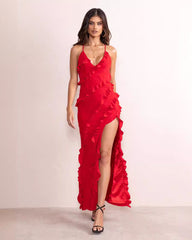 Flammendes Maxikleid