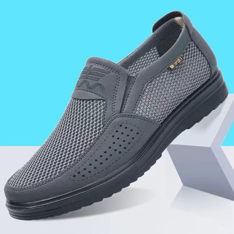 Men's Summer Mesh Old Beijing Cloth Breathable Canvas Shoes