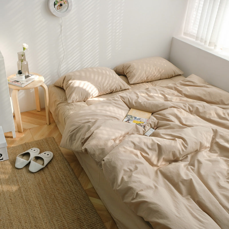 Earth Tone Bedding Set - Gray