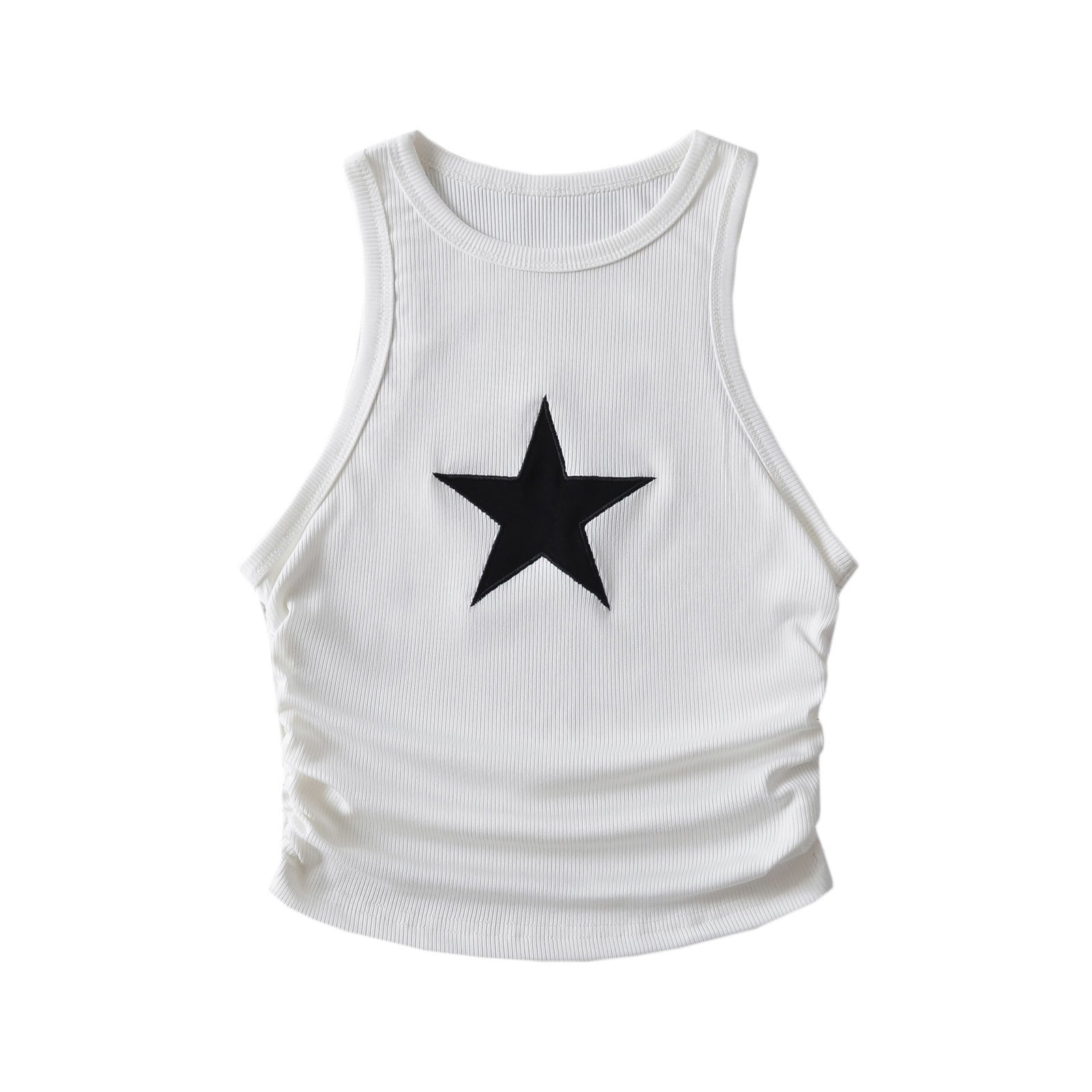 Star Patch Cropped Tank Top