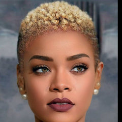 Small roll short hair wig