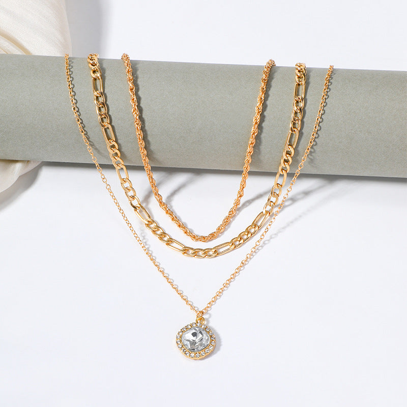 Snake It And Rhine Necklace