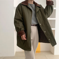 Contrast Cargo Jacket
