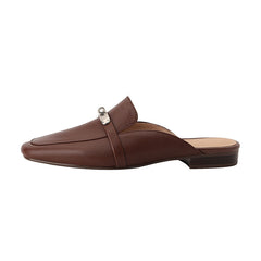 Erin Brown Flat Mules