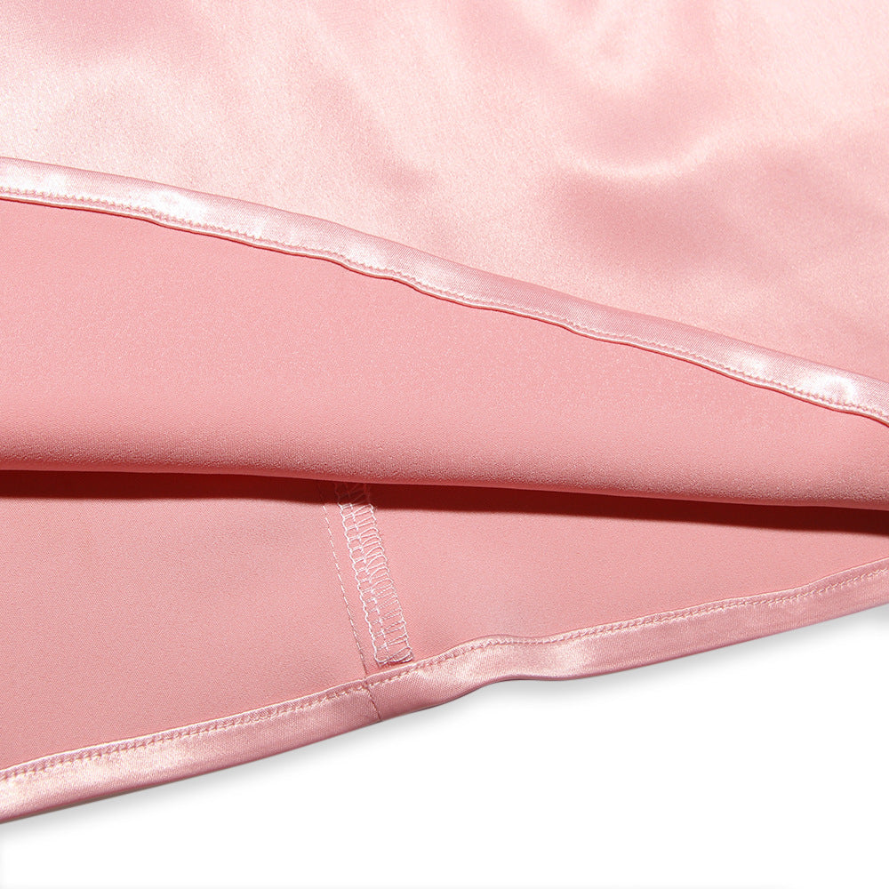 VINTAGE CREAM MINI DRESS - Pink