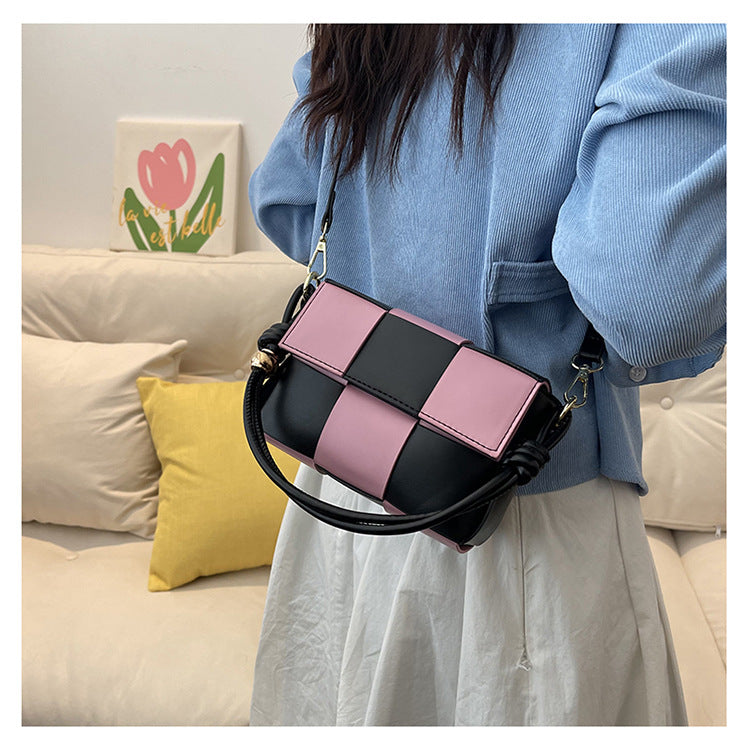 Women Contrat Color Shoulder Bag