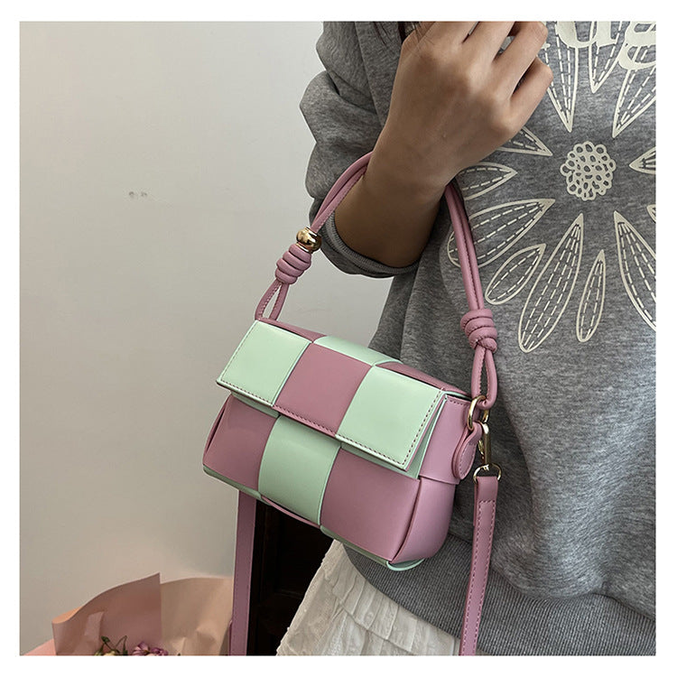 Women Contrat Color Shoulder Bag