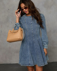Remington Denim Knitted Dress