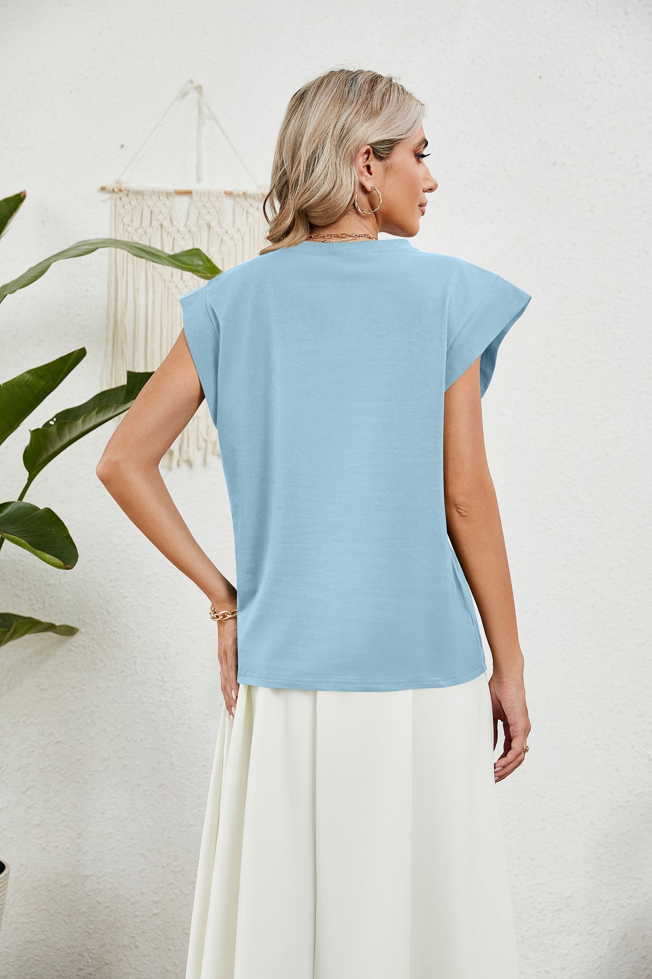 Tally Cotton Modal Tee - Desert Sage