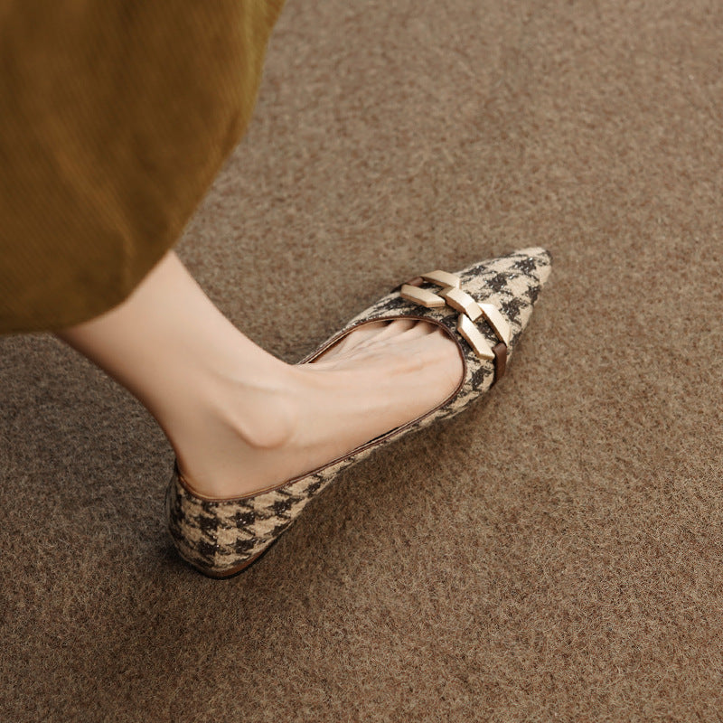 Dora Plaid Ballerinas