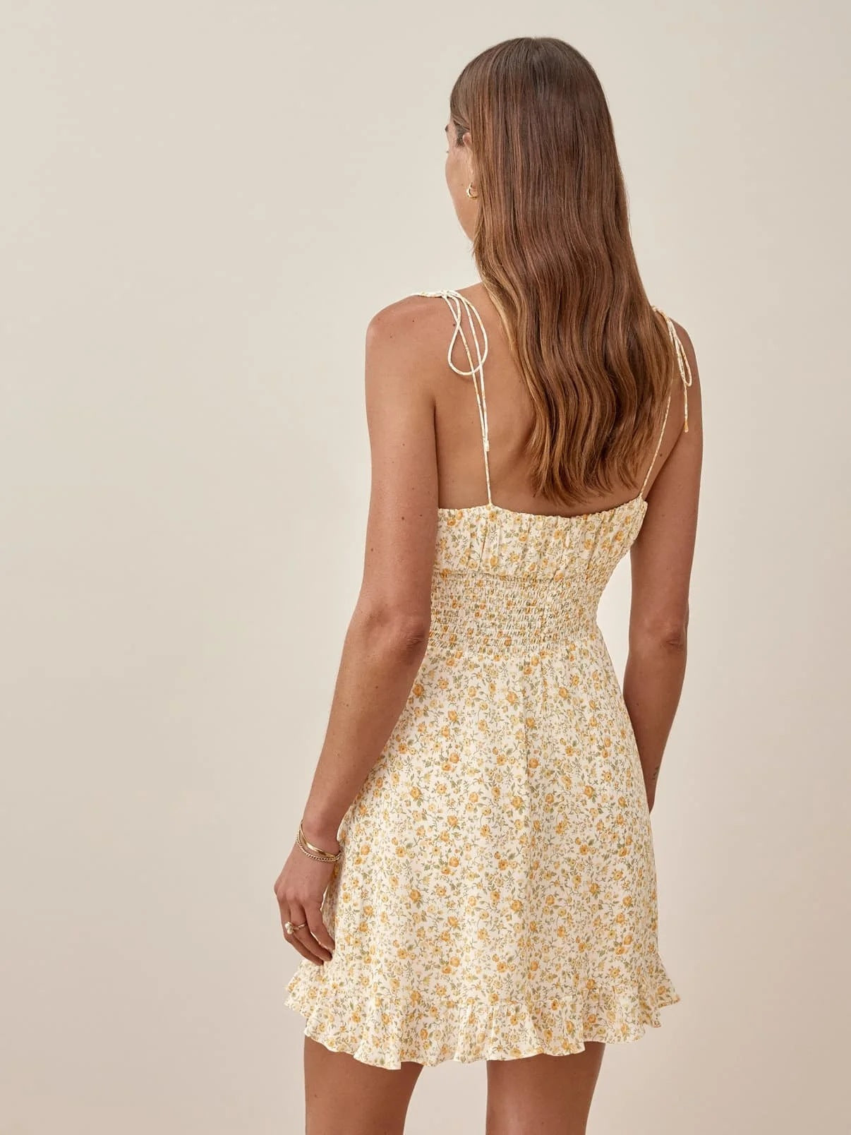 Print Split Joint Spaghetti Strap A Line Dresses