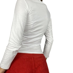 Pixel Face Print Long Sleeve Tee