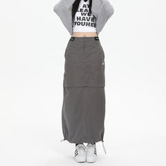 Vintage Long Cargo Skirt