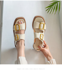 Women Fashion Leather Outdoor Casual Sandals Newgew Shoes