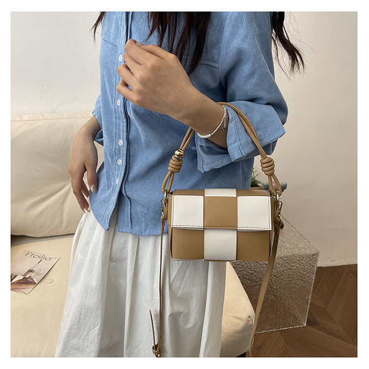 Women Contrat Color Shoulder Bag