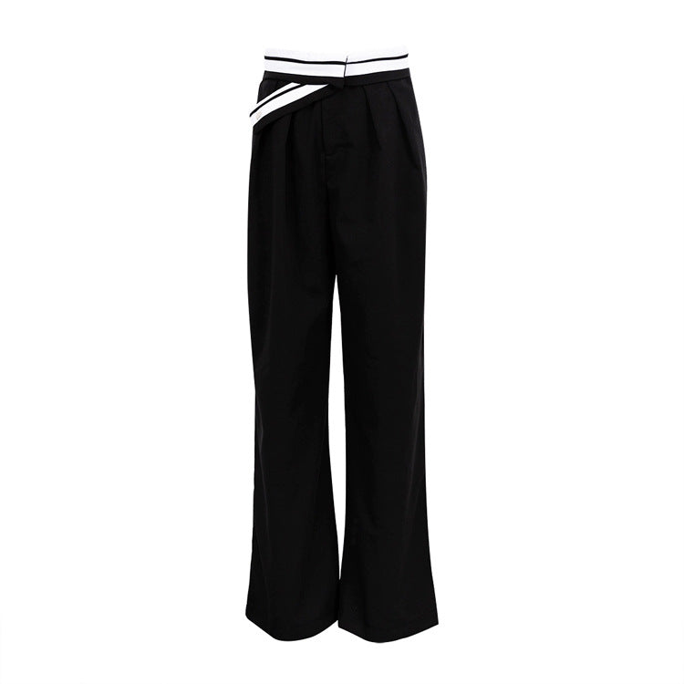 Cross Over Pleats Tailored Pants