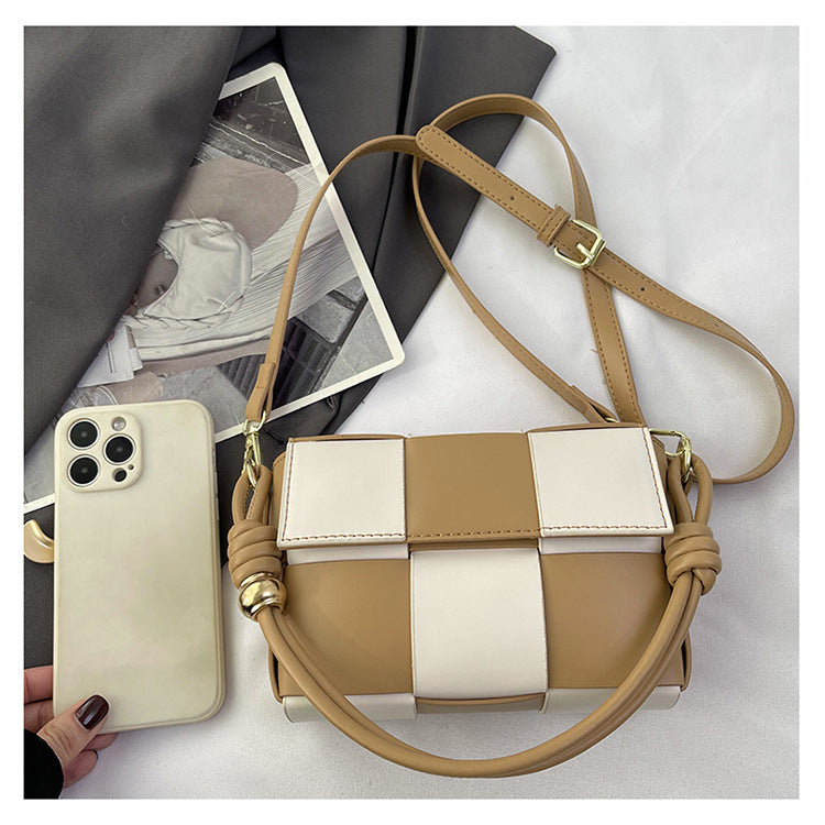 Women Contrat Color Shoulder Bag