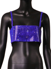 Text Me Sparkle Crop Top