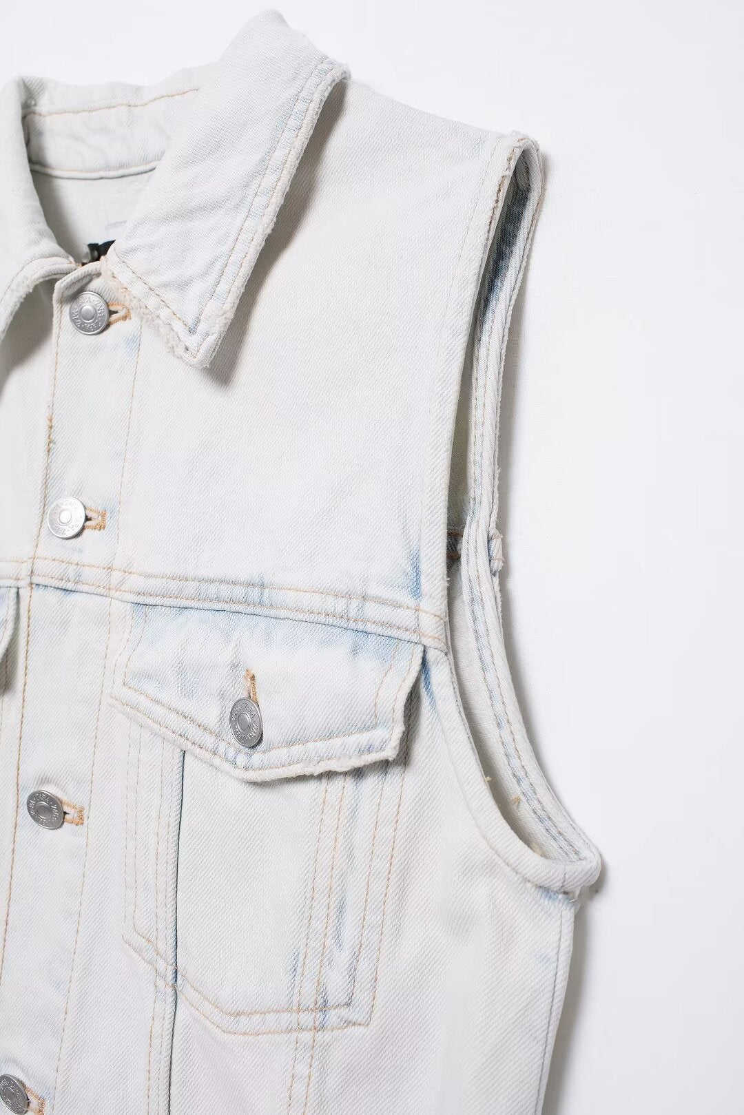 White Graphic denim drawstring Dresses