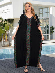 Lockeres Kaftan-Kleid „It's My Life“ aus Viskose