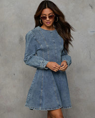 Remington Denim Knitted Dress