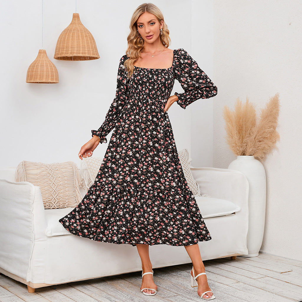 Bendjima Printed Maxi Dress InsStreet