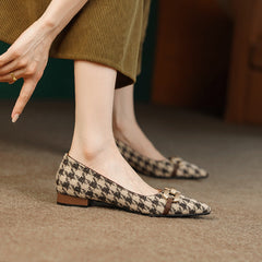 Dora Plaid Ballerinas