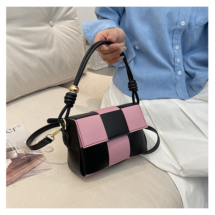Women Contrat Color Shoulder Bag