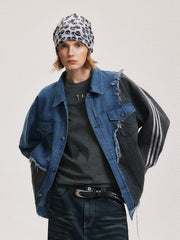 Copy of Irregular Denim Splicing Blazer