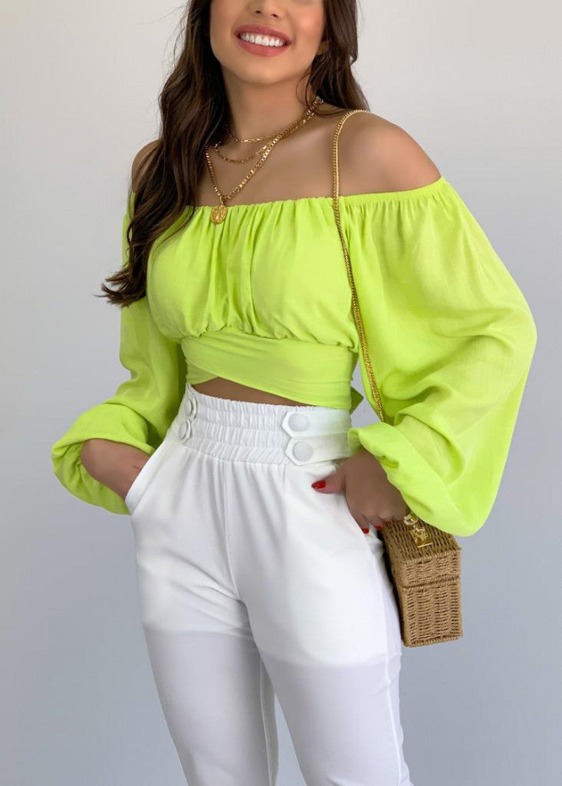 Alexandra Billowed Blouse ON T-001