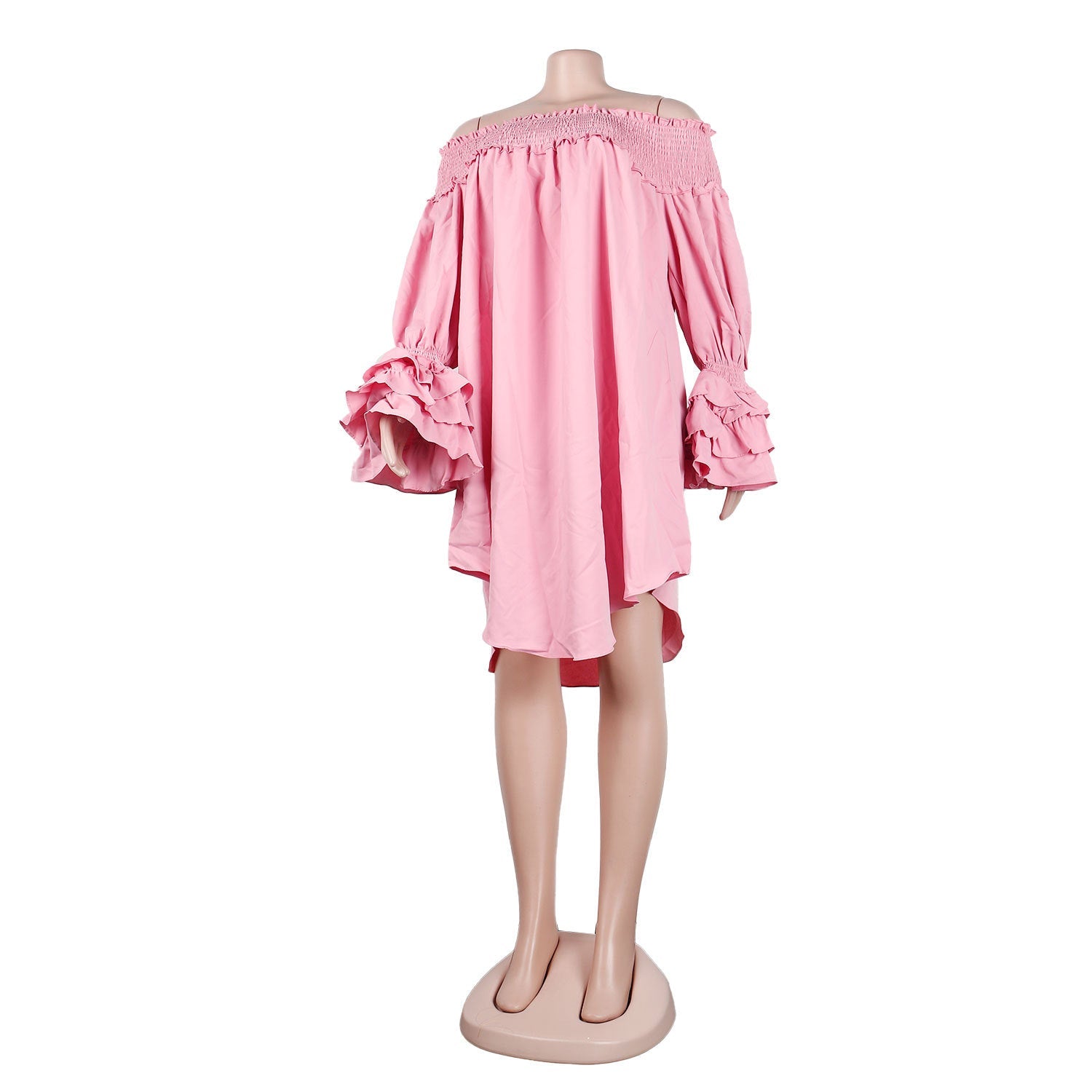 Flounce Off the Shoulder Dress