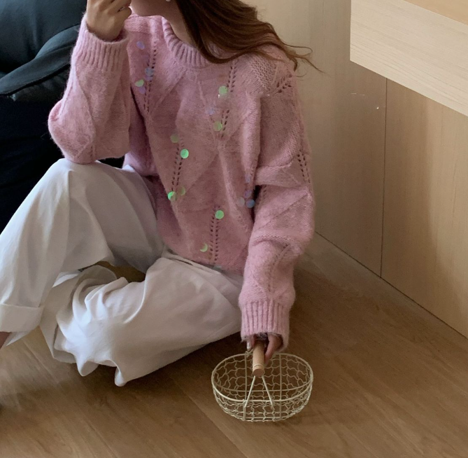 Too Cool Sequin Knit Sweater