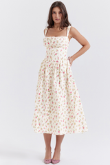 Tatiana Rose Print Midi Sundress Newgew