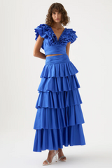 Eleni Stufen-Maxirock-Set